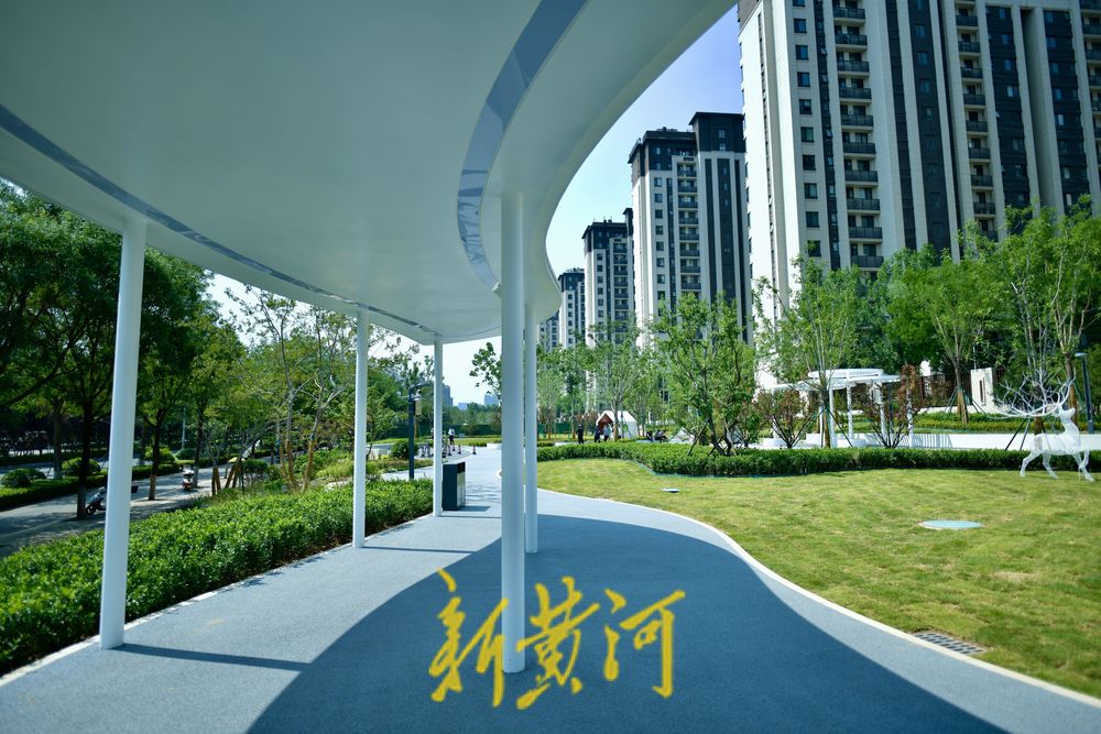 奥体中路旁新建公园 打造835平米的共享绿地