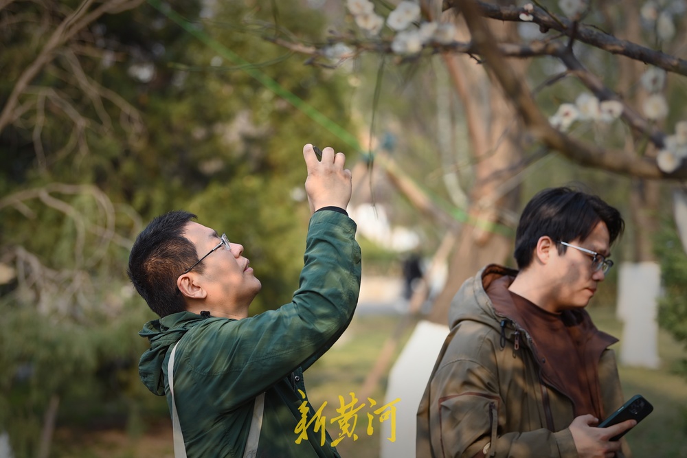 五龙潭公园里，市民游客化身摄影师拍出最美春天