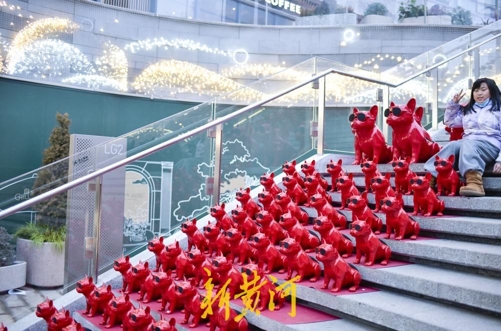 泉城商圈“新年红”点亮新春氛围